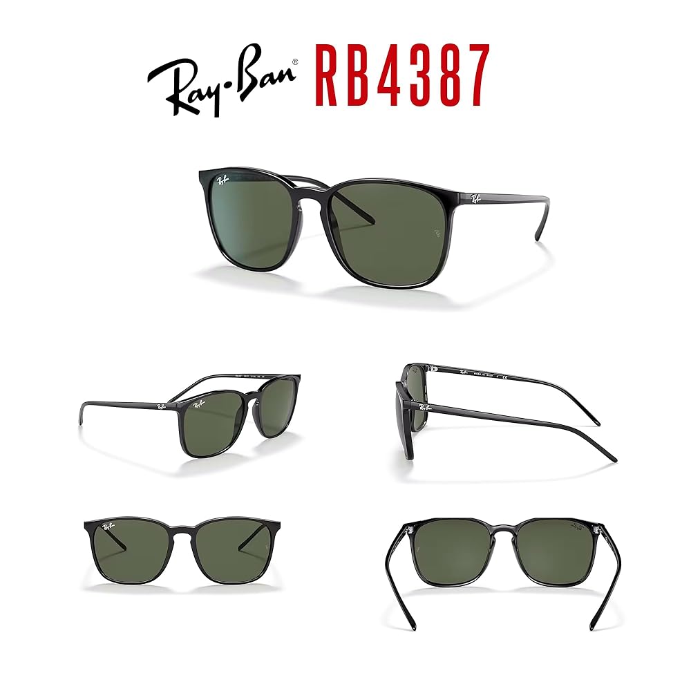 Amazon.com: Ray-Ban RB4387 601/71 56MM Black/Plastic Lens